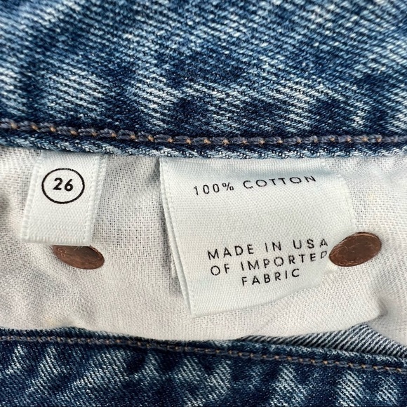 GRLFRND Jourdan Button Fly Distressed Cut Off Denim Jean Shorts Size 26 Women’s - Picture 4 of 8